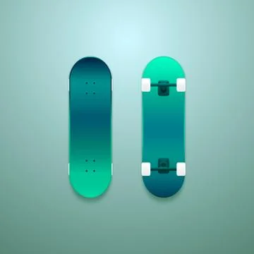 Set of vector skateboards Stock Illustration