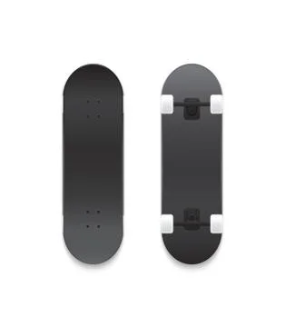 Set of vector skateboards Stock Illustration