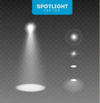 Set vector spotlight. Light effect. eps 10 illustration. Stock Illustration
