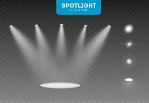 Set vector spotlight. Light effect. eps 10 illustration. Illustrazione stock