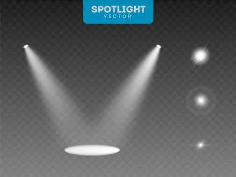 Set vector spotlight. Light effect. eps 10 illustration. Illustrazione stock