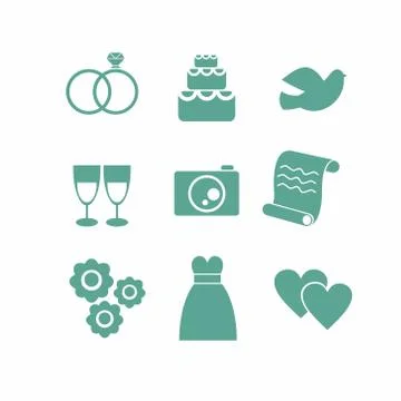 Set of vector St. Valentines day illustration and typography elements Illustrazione stock