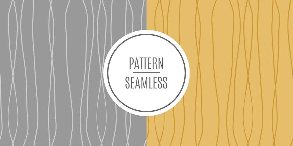 A set of vector stylish fashionable patterns of patterns in silver and gold c Illustrazione stock