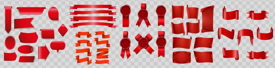 Set of vector tags or labels. Vector illustration. Stock Illustration