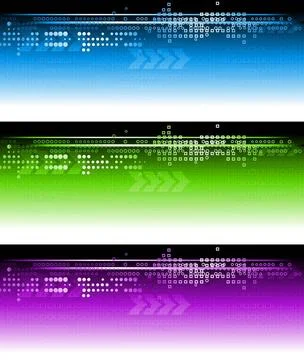 Set of vector technical banners. Eps 10 Set of vector technical banners. E... Foto stock