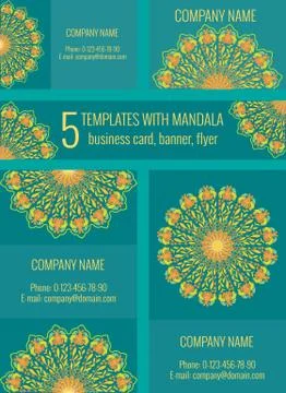 Set of vector templates Stock Illustration