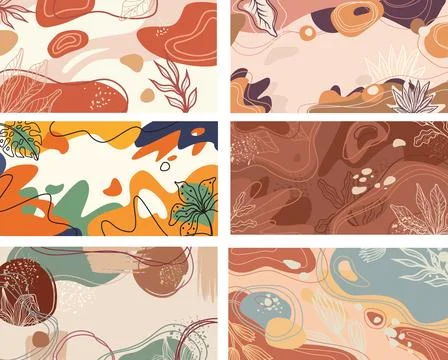 Set of Vector Terracotta Backgrounds Stock Illustration