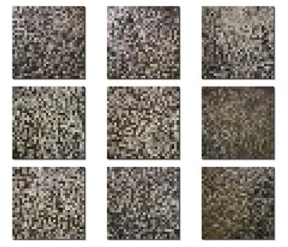 Set of vector textures. Dark patterns for decoration. Illustrazione stock