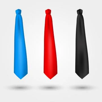Set of vector ties Illustrazione stock