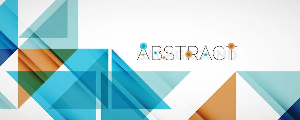 Set of vector triangle geometric backgrounds. Vector illustration for covers 스톡 일러스트