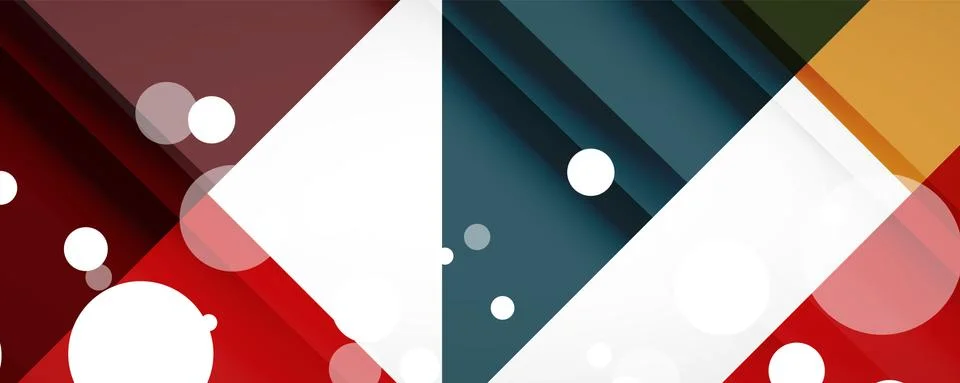 Set of vector triangle geometric backgrounds. Vector illustration for covers Stockillustratie