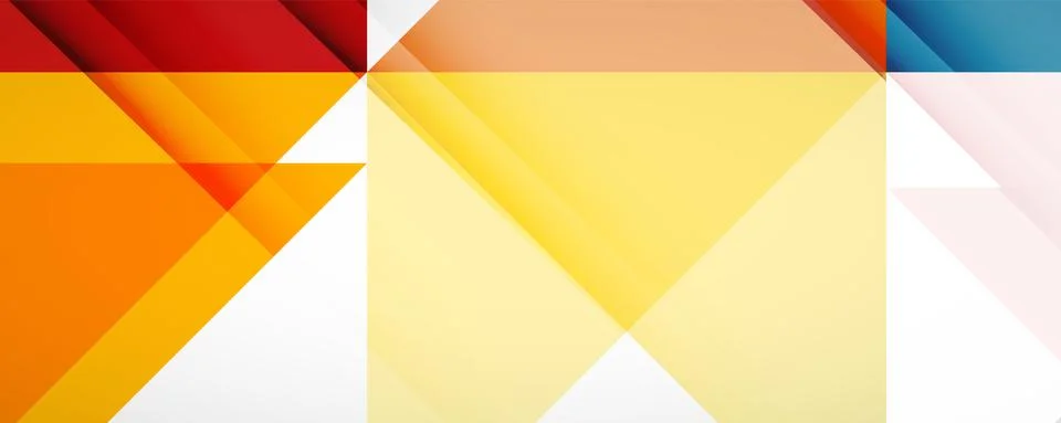 Set of vector triangle geometric backgrounds. Vector illustration for covers Stock Illustration