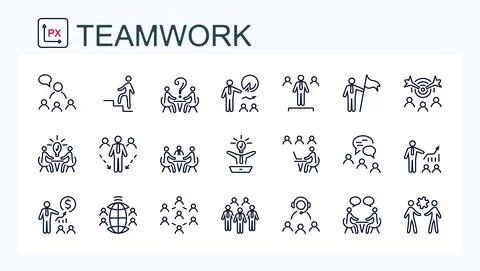 A set of vector web icons from Fine line Stock Illustration