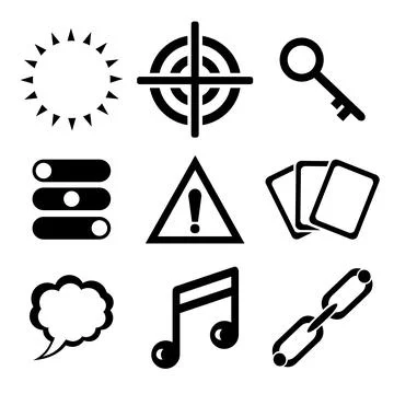 A set of vector web icons. Stock Illustration