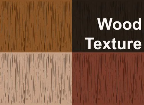 Set of vector wood texture backgrounds, four colors included Stock Illustration