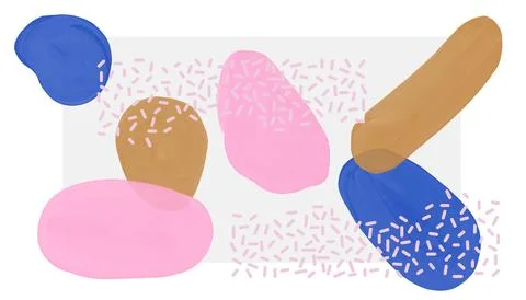 Set of vectorized abstract design elements. Template for logo, branding, we.. Stock Illustration