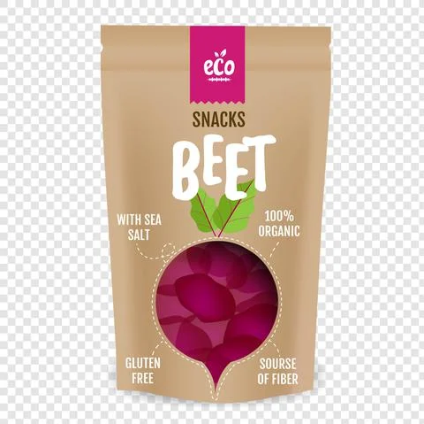 Set Of Vegetable Beet Snacks Isolated Transparent background Stock Illustration