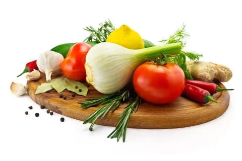 Set of vegetables Stock Photos