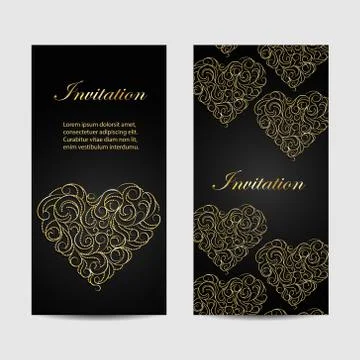 Set of vercal banners Stock Illustration