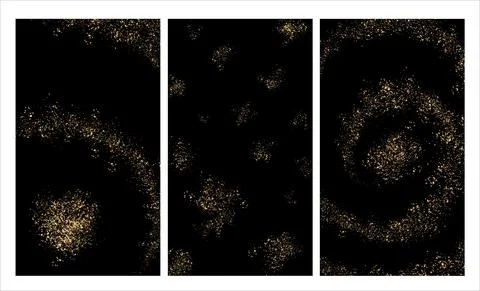 A set of vertical backgrounds, three pieces. Stock Illustration