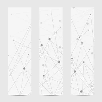 Set of vertical banners Stock Illustration