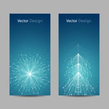 Set of vertical banners Illustrazione stock