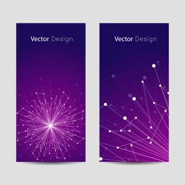Set of vertical banners Stock Illustration