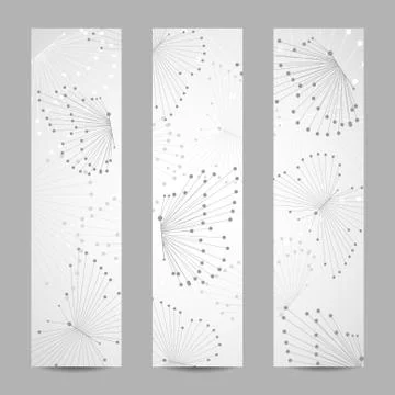 Set of vertical banners Stock Illustration