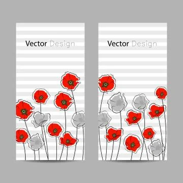 Set of vertical banners Stock Illustration
