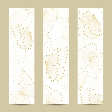 Set of vertical banners Stock Illustration