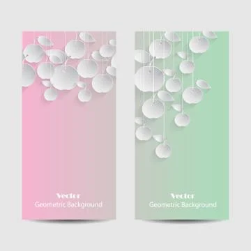 Set of vertical banners Stock Illustration