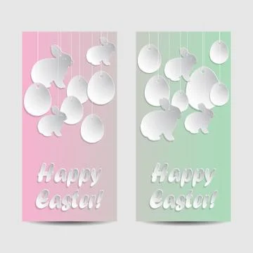 Set of vertical banners Stock Illustration