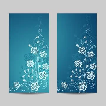 Set of vertical banners Stock Illustration