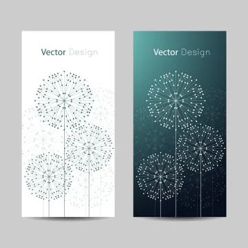 Set of vertical banners Illustrazione stock