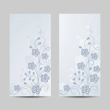 Set of vertical banners Stock Illustration