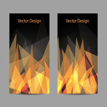 Set of vertical banners Stock Illustration