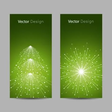 Set of vertical banners Stock Illustration