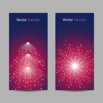 Set of vertical banners Stock Illustration