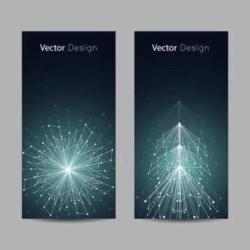 Set of vertical banners Stock Illustration