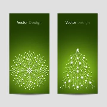 Set of vertical banners Stock Illustration