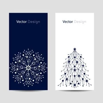 Set of vertical banners Illustrazione stock