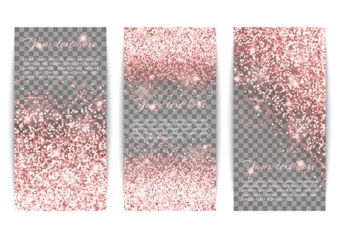 Set of vertical banners transparent background Stock-Illustration