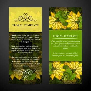 Set of Vertical Banners, Web Design Element Stock Illustration