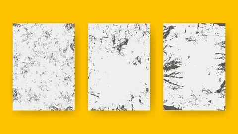 Set of vertical grunge textures Stockillustratie