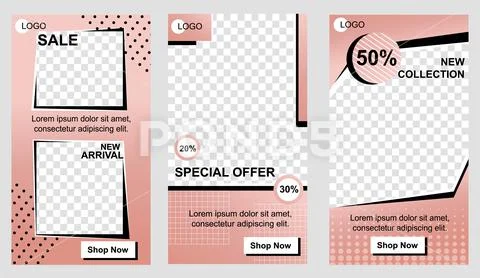 Set of Vertical Promo Landing Pages for Business Stock Illustrationen