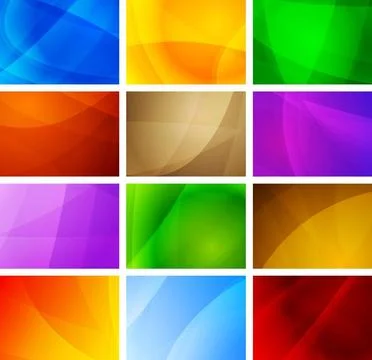 Set of vibrant simple backdrops. Eps 10 vector illustration Set of vibrant... Foto stock