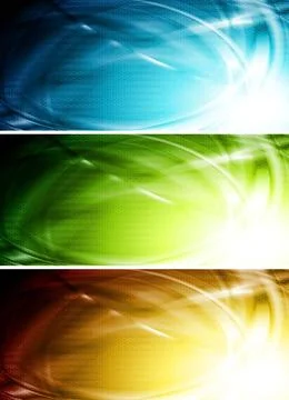 Set of vibrant wave banners. Vector eps 10 Set of vibrant wave banners. Ve... Stock Photos