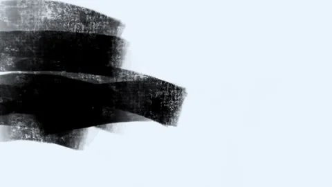 Set of video transitions with paint drawing across the screen on a black Stock Footage 344117962