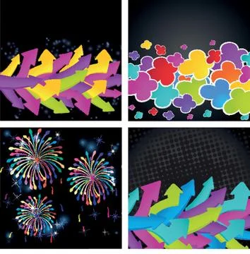 Set Vintage arrows. Vector set for your design. Illustrazione stock