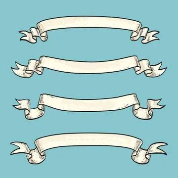 Set of vintage banners. Stock-Illustration